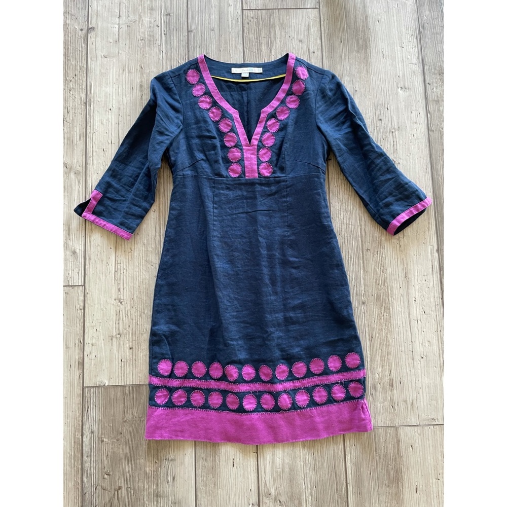 Boden Linen dress, Size 2P